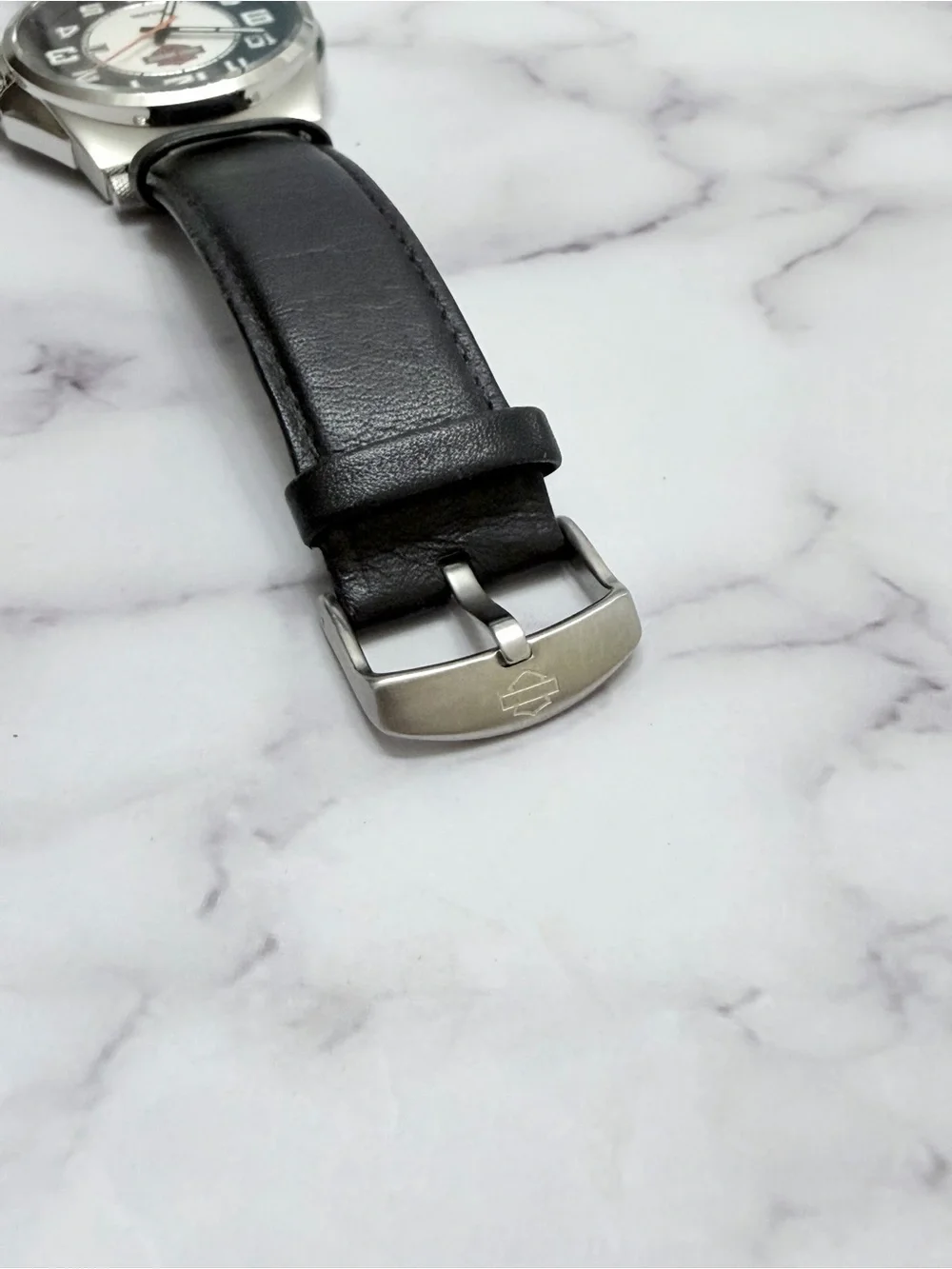 Bulova Harley-Davidson Men's Watch 43mm Stainless Steel Leather Strap 76B156